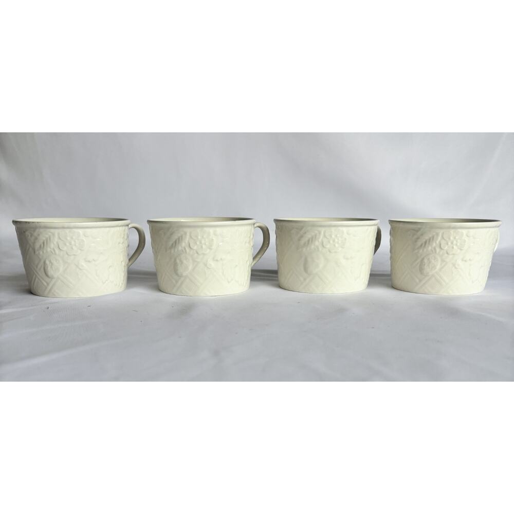 MIKASA English Countryside DP900 Coffee / Tea Cups Mugs Set of 4